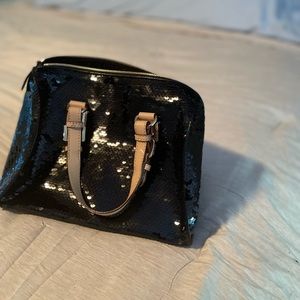 Michael Kors black sequin handbag